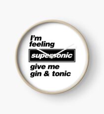 Oasis - Supersonic Lyrics design Clock