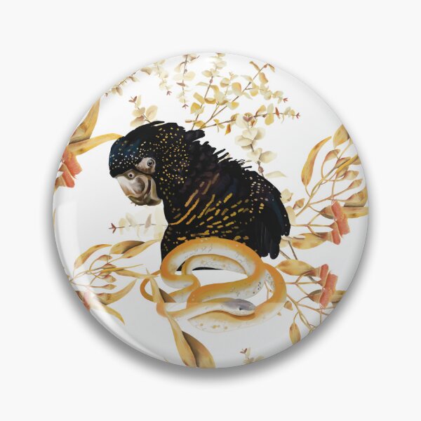 Item preview, Black Cockatoo and Golden Snake designed and sold by carmengoodart.