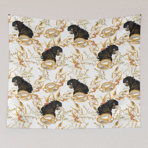 Item preview, Black Cockatoo and Golden Snake designed and sold by carmengoodart.