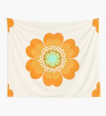 Jivin '- 70er Jahre Retro-Retro-Kunst Blumen Blumen Motiv Dekor Hipster von Seventy Eight Wandbehang