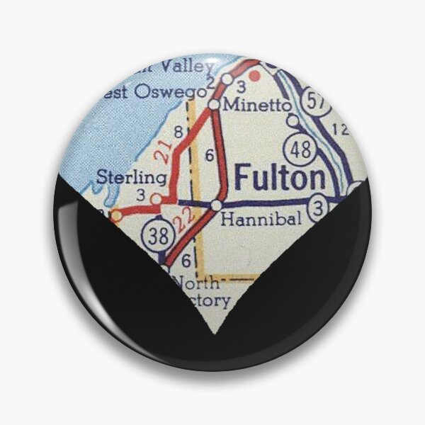 Item preview, Oswego NY Vintage Map  designed and sold by MilanDittrich.