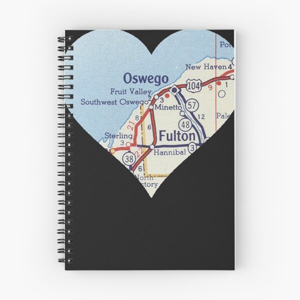 Item preview, Oswego NY Vintage Map  designed and sold by MilanDittrich.