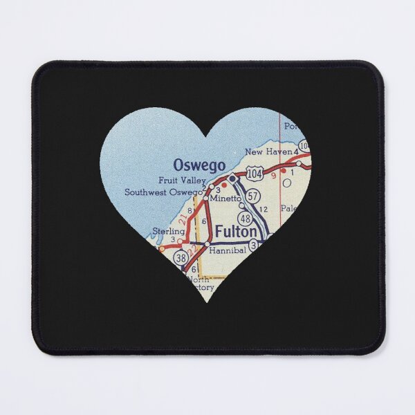 Item preview, Oswego NY Vintage Map designed and sold by MilanDittrich.