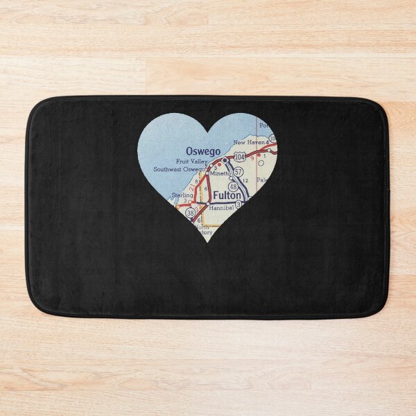 Item preview, Oswego NY Vintage Map  designed and sold by MilanDittrich.