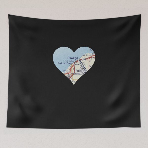 Item preview, Oswego NY Vintage Map  designed and sold by MilanDittrich.
