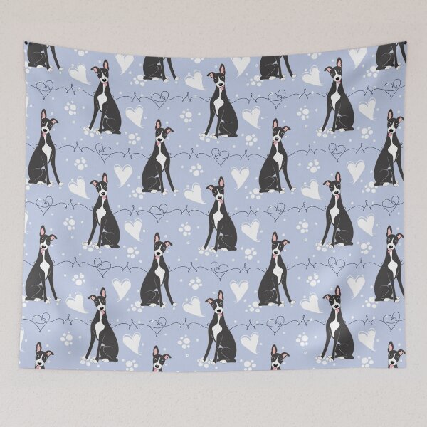 Item preview, LOVE Black White Whippet designed and sold by Lulupainting.