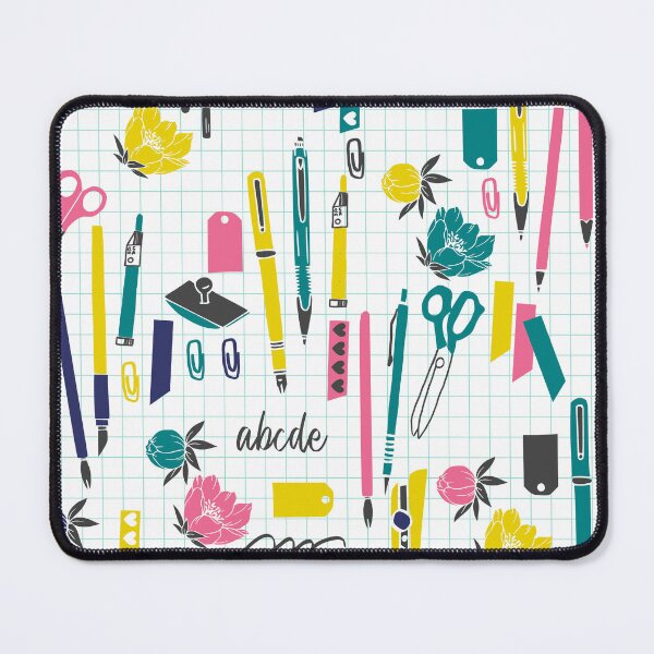 Item preview, Yellow Pink and Blue School Teacher Print - Back to school essentials designed and sold by kapotka.