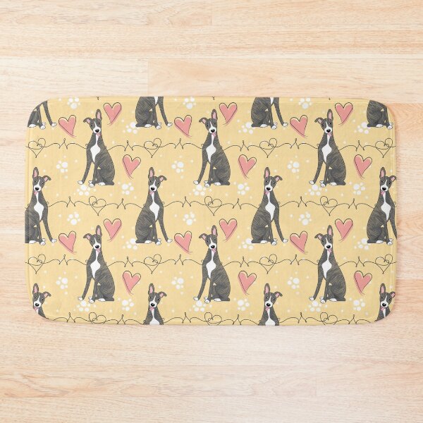 Item preview, LOVE Black Brindle Whippet designed and sold by Lulupainting.