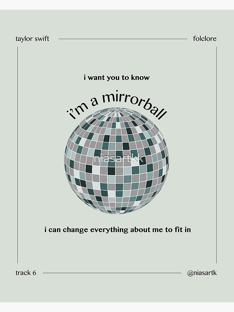 "Mirrorball Design Sage Green" Poster for Sale by niasartkk Redbubble