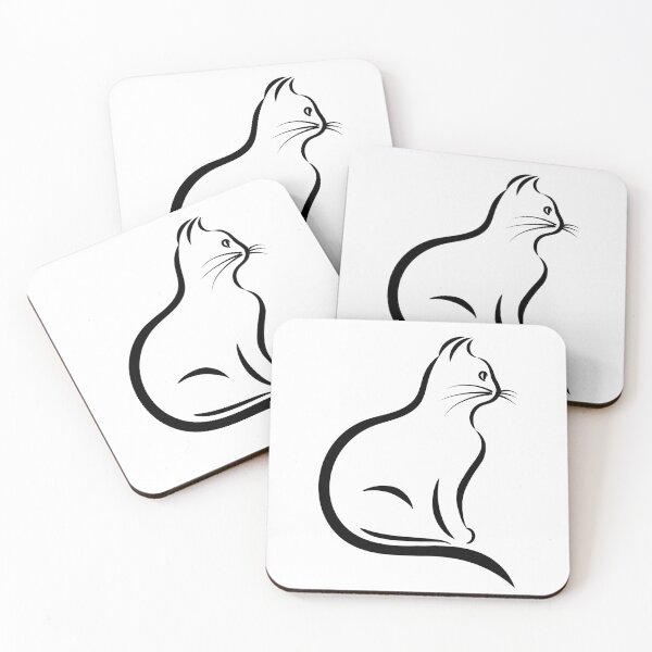 Item preview, Black Silhouette Cat T-Shirt & Stickers  designed and sold by Clothesaccess.