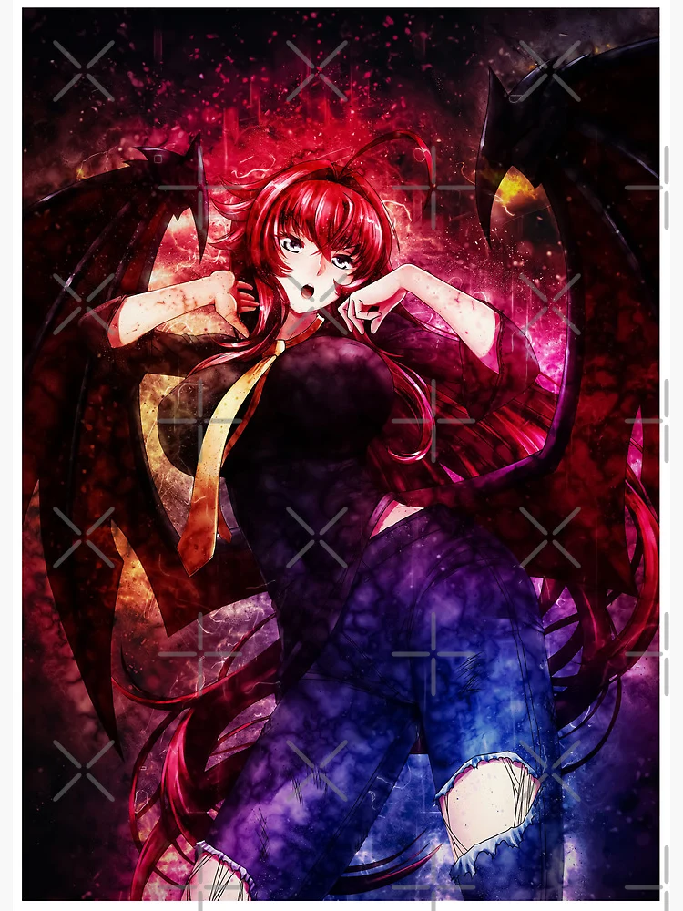 Akeno Himejima High School DxD Anime Girl Drawing Fanart Postcard for Sale  by Spacefoxart