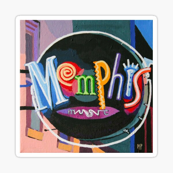 Memphis Music Sticker