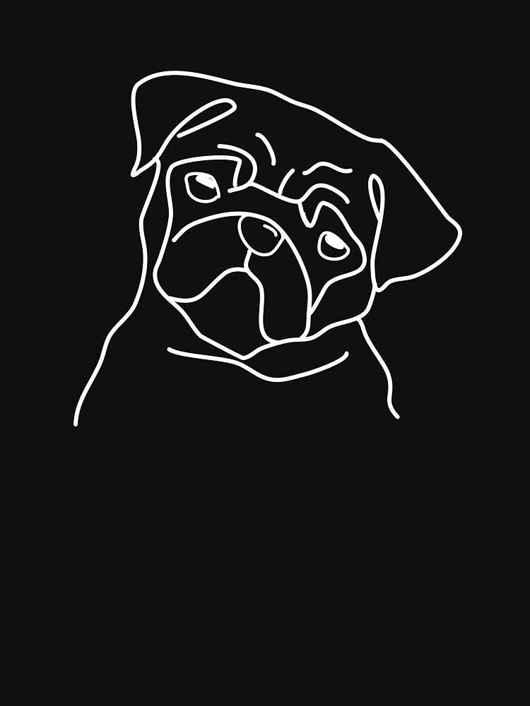 Thumbnail 7 von 7, Classic T-Shirt, mops, pug designt und verkauft von dog-shirt.