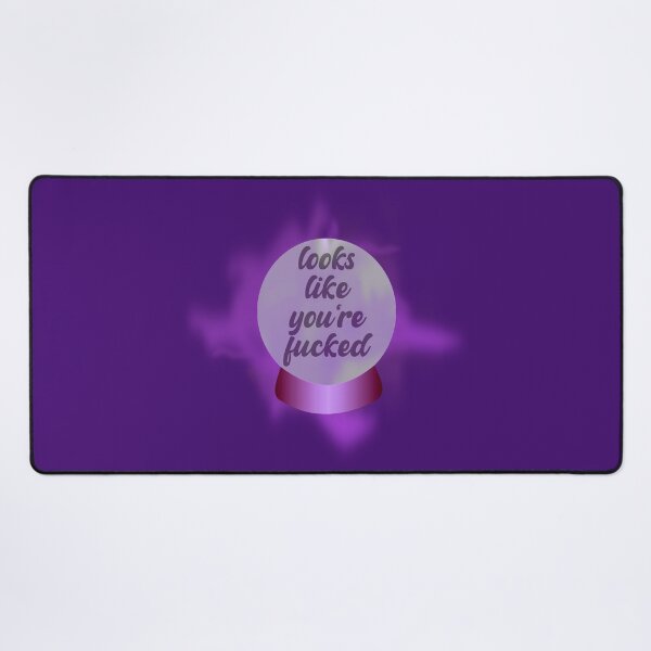 Item preview, Magic 8 Ball Fortune Teller Looks Like You're Fucked Purple designed and sold by everything4eva.