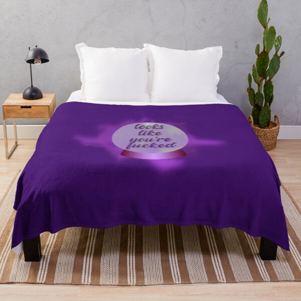 Item preview, Magic 8 Ball Fortune Teller Looks Like You're Fucked Purple designed and sold by everything4eva.