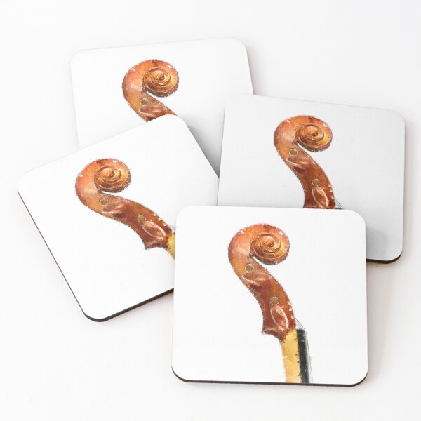 Item preview, Violin scroll on blank background designed and sold by Grégory DUBUS.