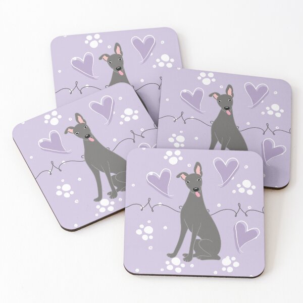 Item preview, LOVE Blue Whippet designed and sold by Lulupainting.