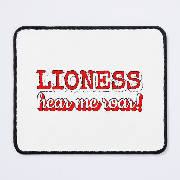 Item preview, England Lioness Hear Me Roar Fun Women's Football Design designed and sold by TrulyEpoque.