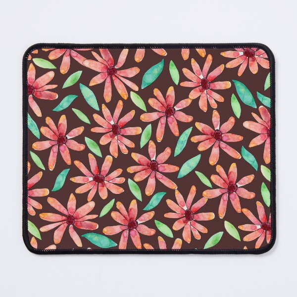 Item preview, Brown Colourful Watercolour Daisies designed and sold by Lozzie Eliza Designs.