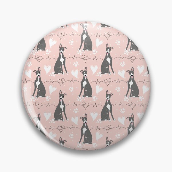 Item preview, LOVE Blue White Whippet designed and sold by Lulupainting.