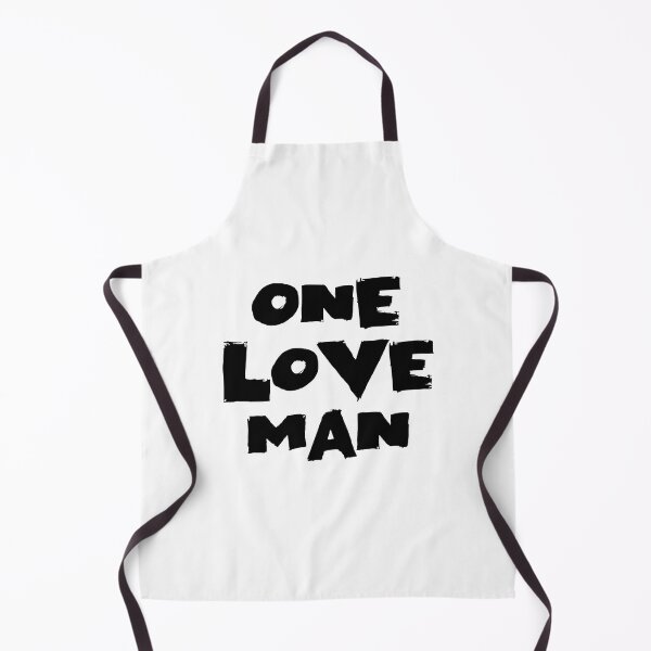 Item preview, One Love Man Text Monochrome White designed and sold by Meepuruproject.