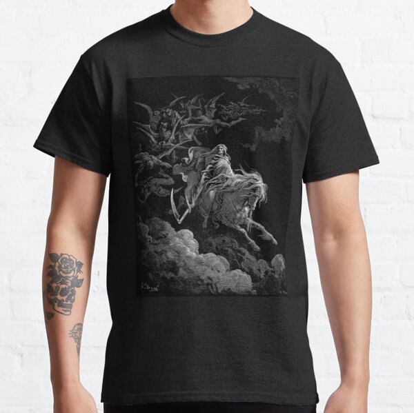 Gustave Dore - Death on the Pale Horse resized Classic T-Shirt