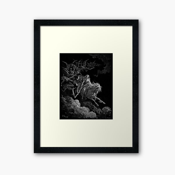 Gustave Dore - Death on the Pale Horse resized Framed Art Print