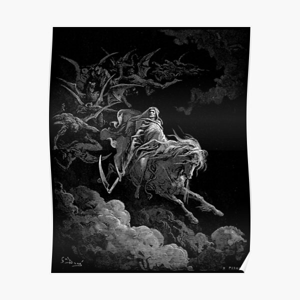Gustave Dore - Death on the Pale Horse resized Poster