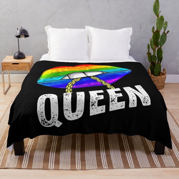 Item preview, LGBTQ Gay Queen Lips Chain Gay Rights Proud Pride Rainbow designed and sold by GardNewerd.