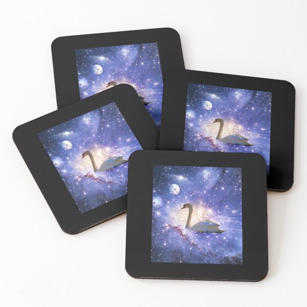 Item preview, Swan Swans Swimming In Cosmic Space Galaxy   designed and sold by DianaClar87147.