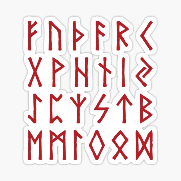 Item preview, Viking Runes - The Runic Alphabet designed and sold by iscaStudioArt.