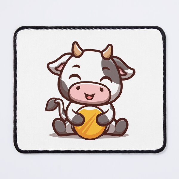 Item preview, Cow Sitting Gold Coin Cute Cartoon designed and sold by GumregaStudio.