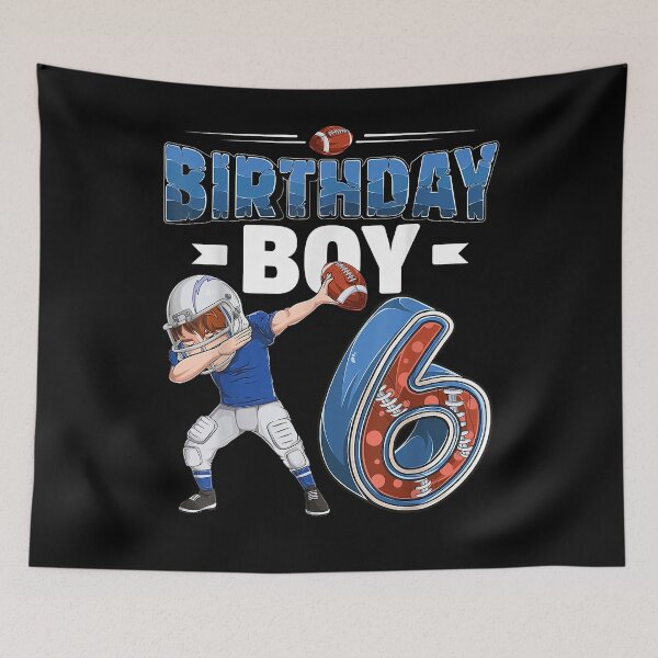 Item preview, Dabbing American Football Birthday Boy 6 Year Old designed and sold by SherryValdez.