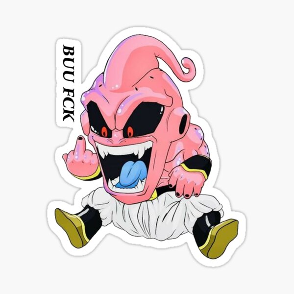 Majin Buu Sticker for Sale by Packpellets