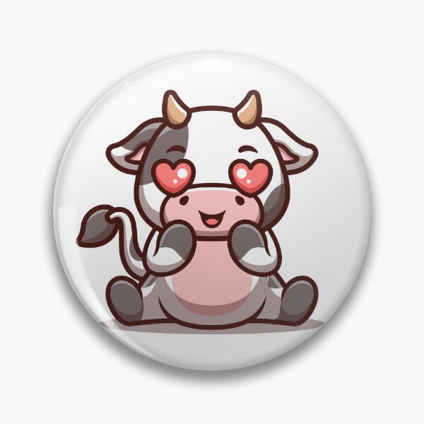 Item preview, Cow Sitting Shocked Cute Cartoon designed and sold by GumregaStudio.