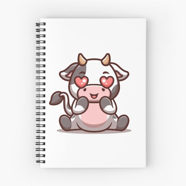 Item preview, Cow Sitting Shocked Cute Cartoon designed and sold by GumregaStudio.