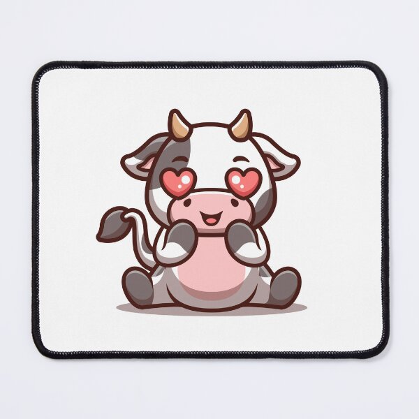 Item preview, Cow Sitting Shocked Cute Cartoon designed and sold by GumregaStudio.