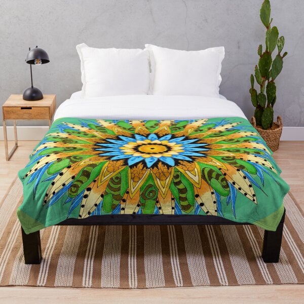 Item preview, Floral Mandala in Ink and Marker Green Pallet designed and sold by BlissDrizzle.