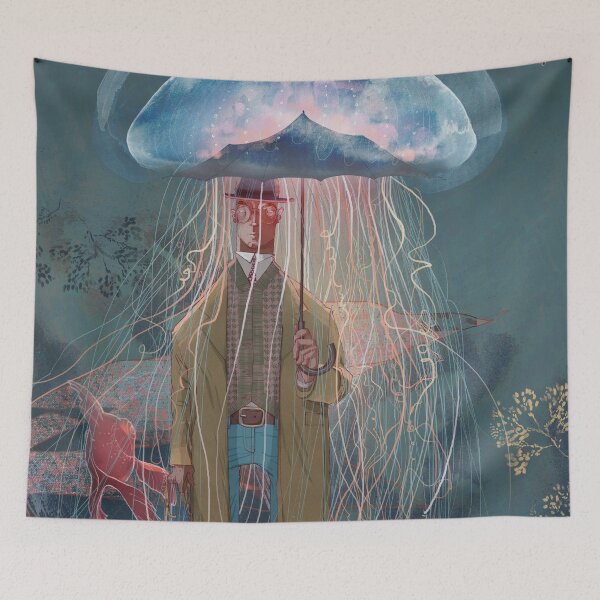 Item preview, Johnny Eels - The Dapper Under Water Jellyfish Umbrella Man designed and sold by Kate Chesterton.