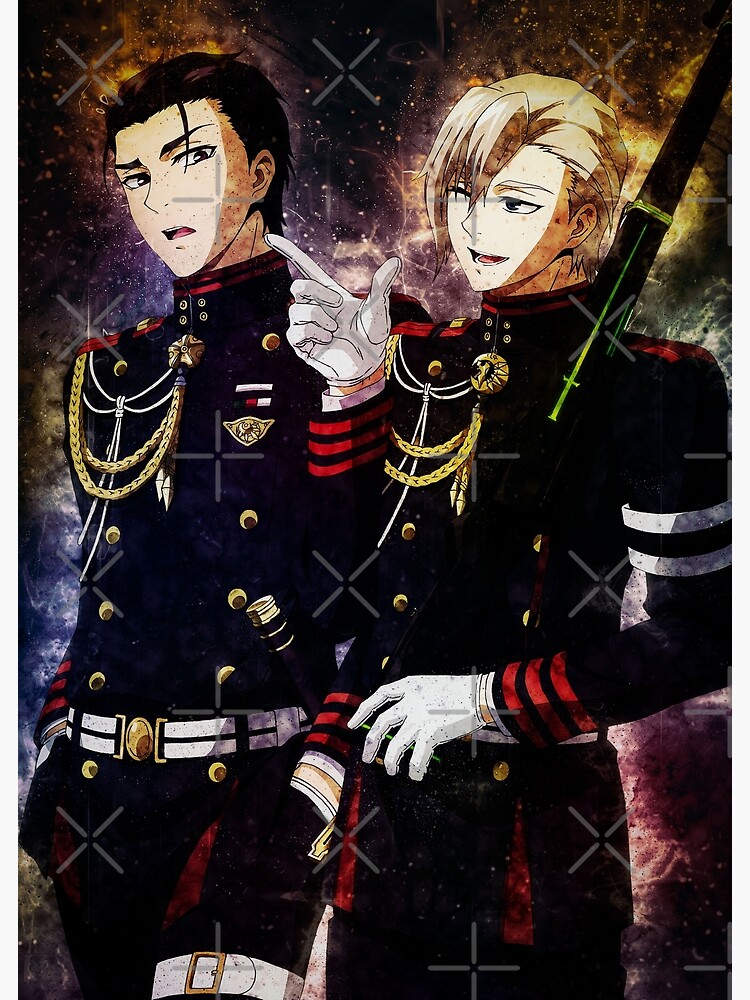 Shinya Hiiragi And Guren Ichinose, Seraph of the End Art Board Print for  Sale by Polarys