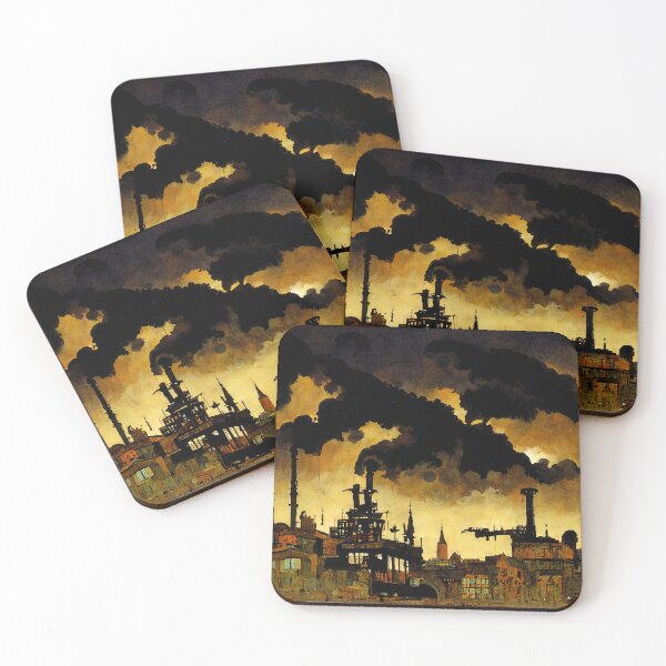 Item preview, A world enveloped in pollution designed and sold by AM FineArtPrints.