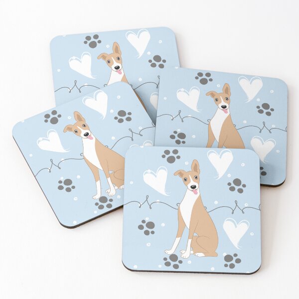 Item preview, LOVE Fawn Whtie Whippet designed and sold by Lulupainting.