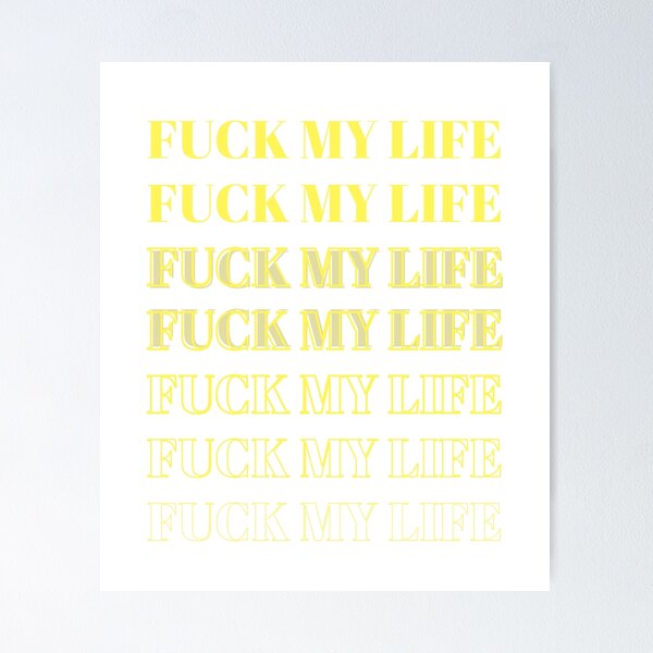 I Hate My Life Funny Gift Idea Art Print by Jeff Creation - Fine