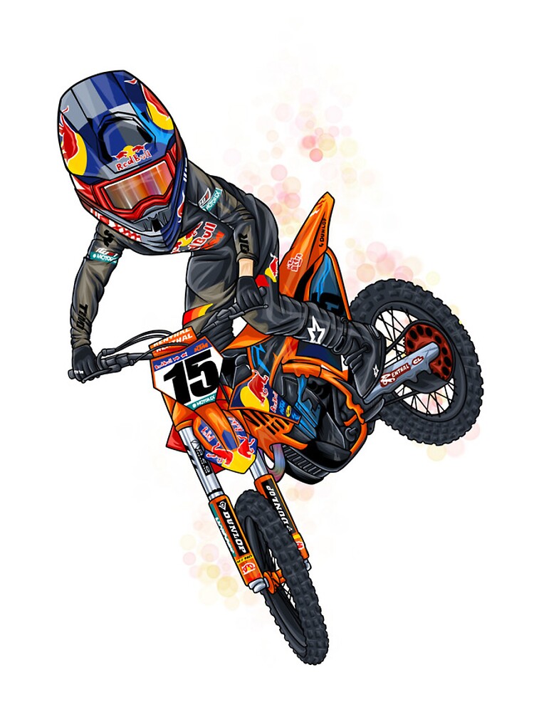 Thumbnail 4 of 4, iPhone Case, Dirtbike Rider #15 designed and sold by TheArtWarehouse.