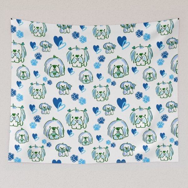 Item preview, Shih Tzu Love - Blue designed and sold by artylulu.