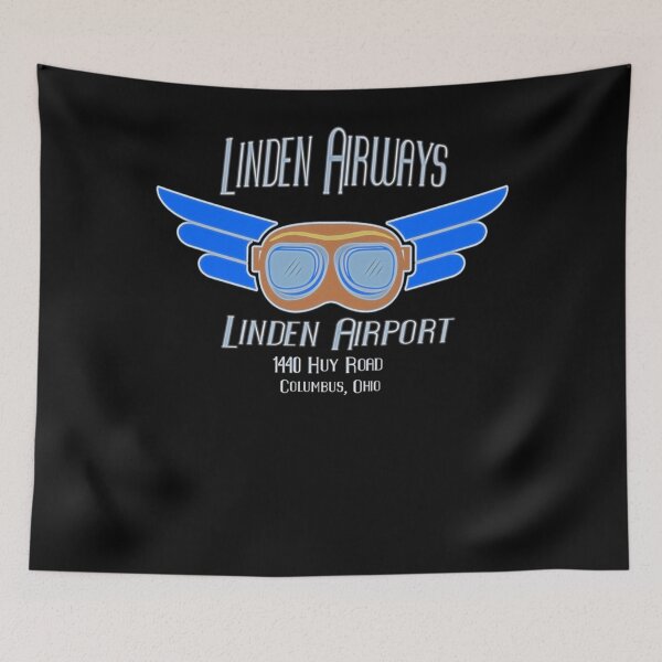Item preview, THE LINDEN AIRWAYS- Wings and Googles Classic designed and sold by LynnePadua.