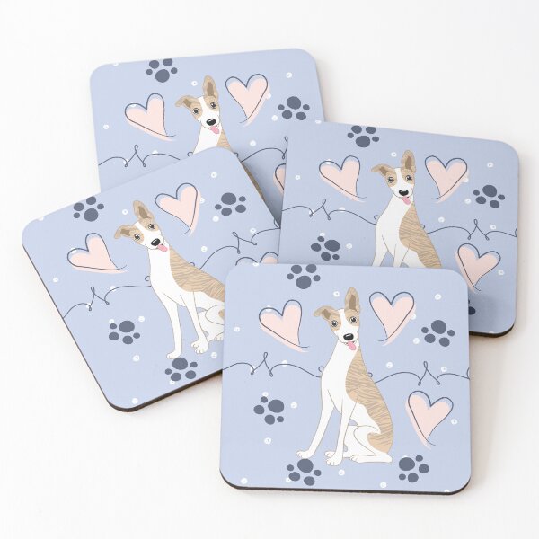 Item preview, LOVE Fawn Brindle Whippet designed and sold by Lulupainting.