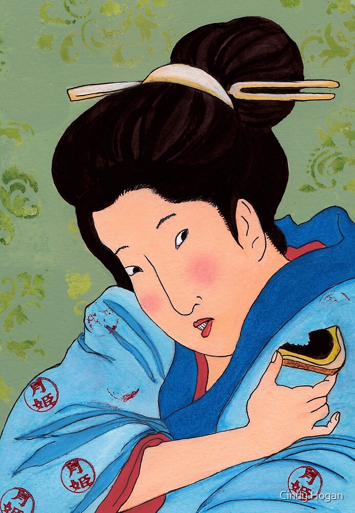 Mrs Hokusai Tries An Australian Delicacy by Cindy Hogan