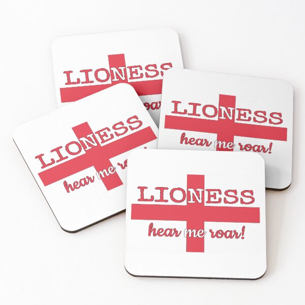 Item preview, England Flagg Lioness Hear Me Roar Fun Women's Football Design designed and sold by TrulyEpoque.