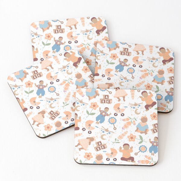 Item preview, Baby Dreamland Pattern (orange) designed and sold by Dorina Larsdotter.